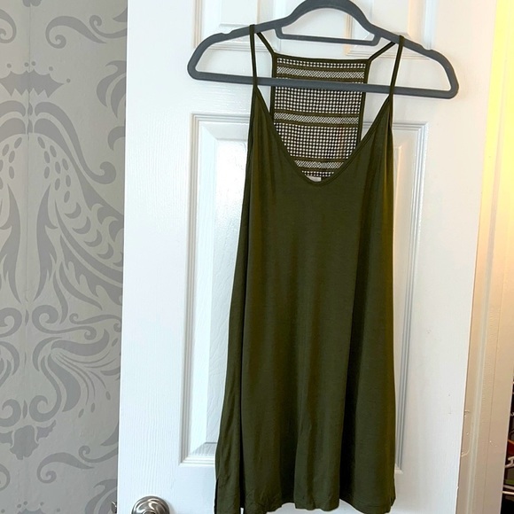 Old Navy Tops - Old Navy Olive thin strap tank. Size M. NWT.
